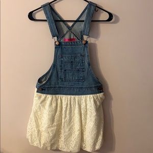 Tween overall skirt